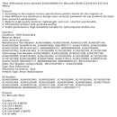 Rear Differential Drive Sprocket A2463506900 For Mercedes W246 CLA250 B25 A45