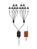 12Pcs Front Grille LED Flashing Lighting Bullet Head Appearance For Universal Car