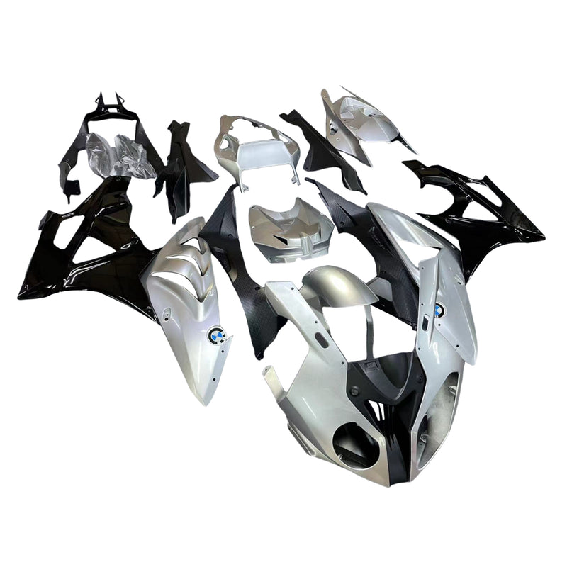 Fit For BMW S1000RR 2009-2014 Silver Metallic Bodywork Fairing ABS Injection Molding 2