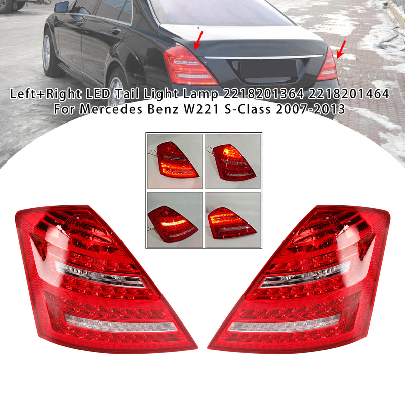 Left+Right LED Tail Light Lamp 2218201364 464 For Mercedes Benz W221 S-Class