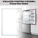 W10443315 Freezer Door Gasket for Kenmore Refrigerator W10571962 W10130894