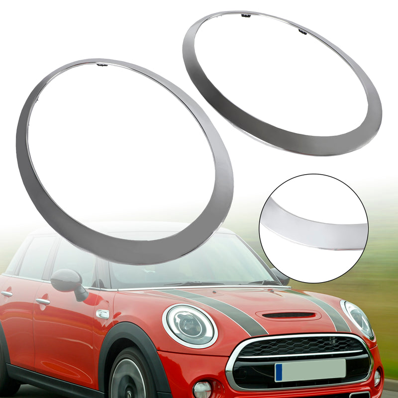 MINI JCW F55 F56 F57 2014-2021 L+R Headlight Tailight Cover Trim Chrome