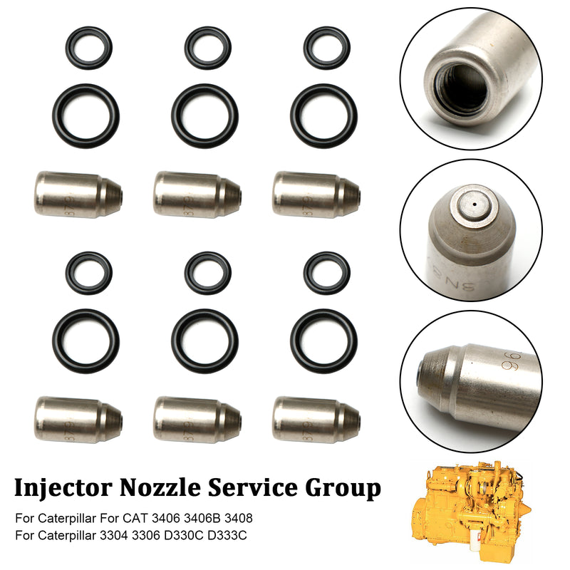 8N8796 6PCS Injectors Nozzle Service Group Fit Caterpillar 3304 3306 D330C D333C 7S-9891 7S-8722 8N-4694