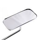 Retro Rectangular Clamp On Chrome Mirrors For Yamaha XS650 SR400 SR500 W650