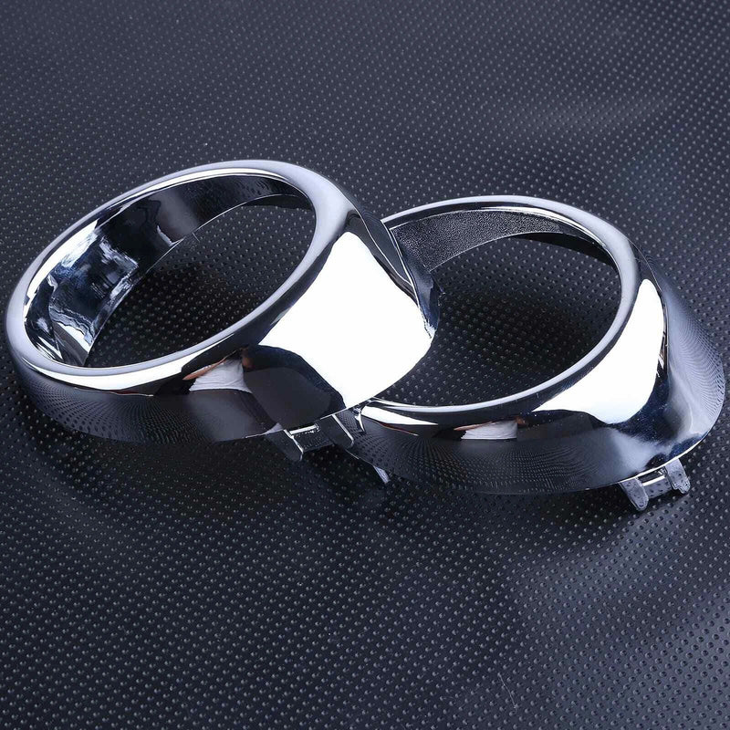 2Pcs Front Bumper Fog Light Bezel Trim LH & RH For Infiniti G25 G37 M56 M37