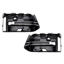 2PCS Front Bumper Fog Light Grille Trim Fit Audi A6L C8PA 2023+ Black Chrome