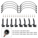 8x Ignition Coil+16x Spark Plug+8x Wire UF631 UF639 For Ford F150 6.2L 10-17