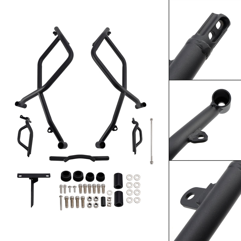 Engine Guard Frame Anti-Crash Bumper Protect Black For Du Desertx 2022-2024 23