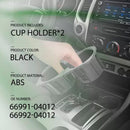 2PCS Right+Left Black Center Console Cup Holder Insert For Toyota Tacoma 05-17