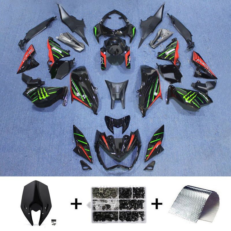 Amotopart Kawasaki Z800 2013-2018 Fairing Kit Bodywork Plastic ABS