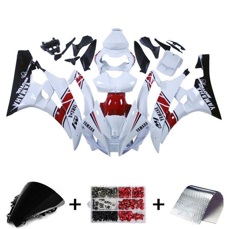 Fairings 2006-2007 Yamaha YZF-R6 White Red Black R6  Generic