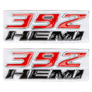 2X 3D Fender Side 392 Hemi Decal Emblems for Challenger Charger Badge