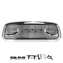 Big Horn Style Front Bumper Grill Grille Fit Dodge Ram 1500 2013-2018 Chrome