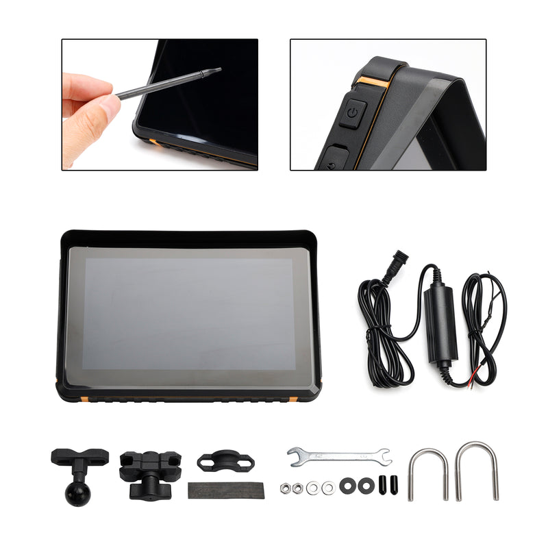 7 Inch Universal Recorder Pnd Carplay Touch Screen For Scooter Motorcycle