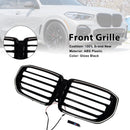 2024+ Fit BMW G05 LCI X5 Single Line W/LED M-Style Front Bumper Grille Grill