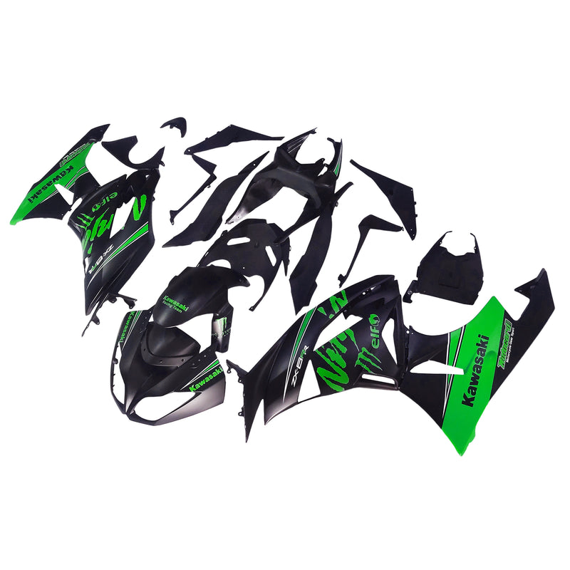 Amotopart Kawasaki ZX6R 636 2009-2012 Fairing Kit Bodywork Plastic ABS