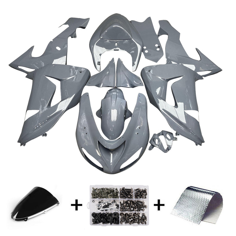 Injection Fairing Kit Bodywork Plastic ABS fit For Kawasaki ZX10R 2006-2007
