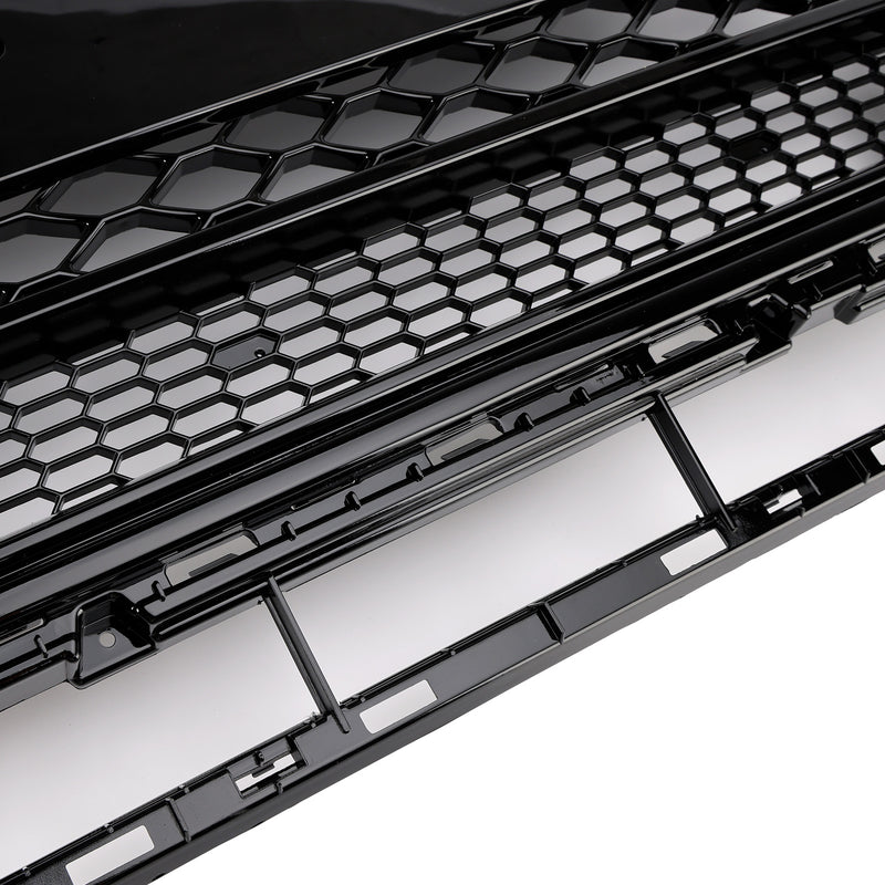 Gloss Black Front Honeycomb Bumper Grille Grill Fit Audi Q5 2013-2017