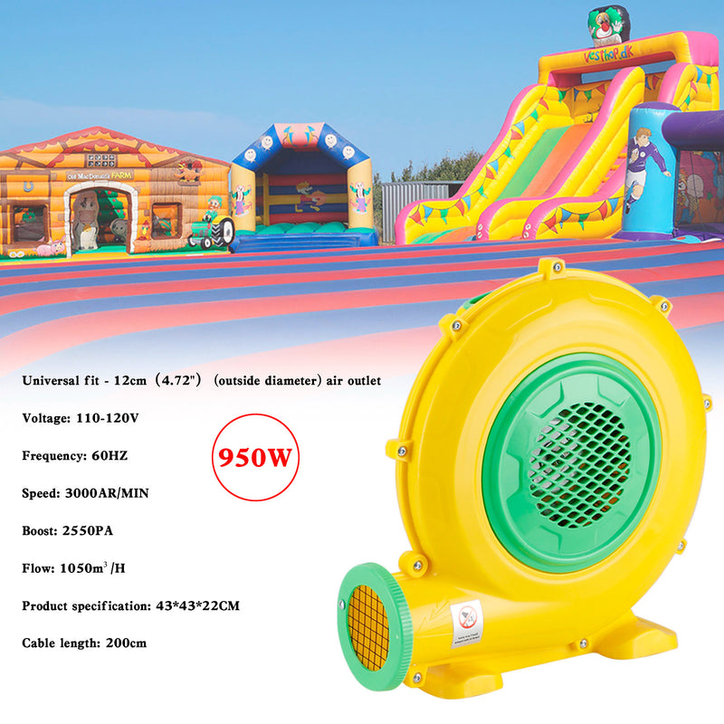 Electric Air Blower Inflatable Bounce House Water slide Air Pump Blower castle