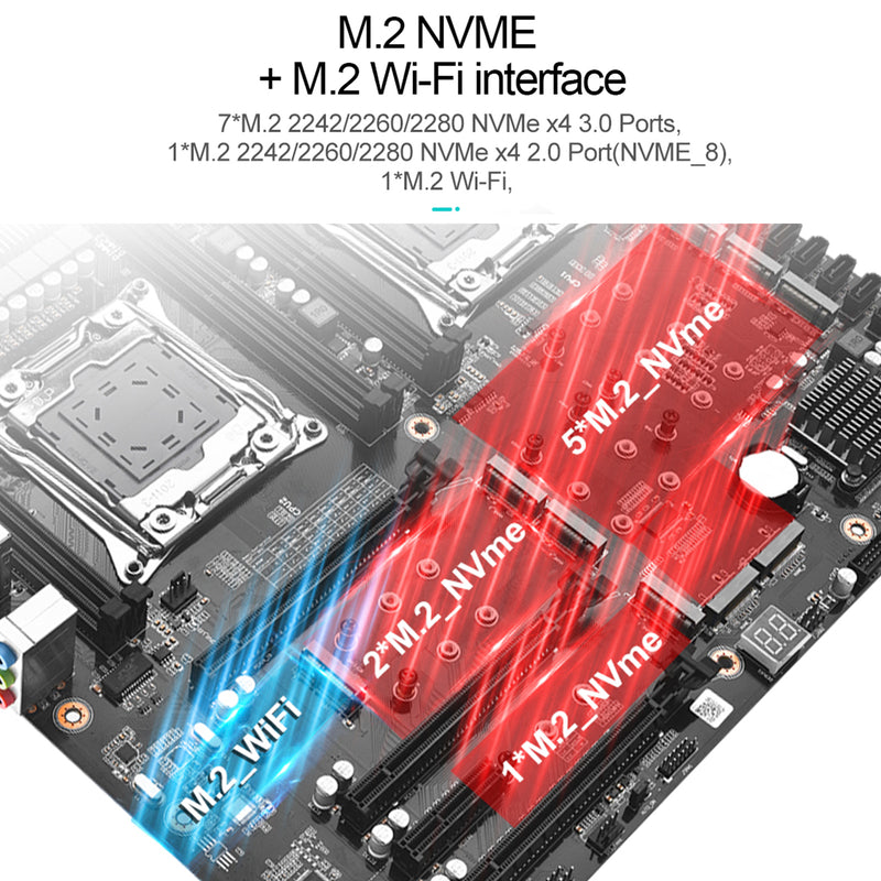 X99_D4_DUAL_PRO Dual-Channel Desktop Computer Motherboard LGA2011-3 V3/V4 CPU