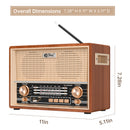 Retro-Style Decorative Radio Multifunction Music Player Bluetooth Speaker Radio
