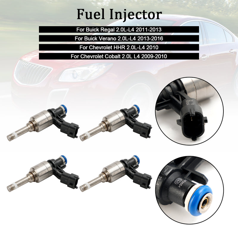 4PCS Fuel Injector 0261500112 Fit Vauxhall Fit Open Insignia Fit Chevy HHR 2.0