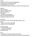 Black Front Bumper Grill Grille Fit Audi A7 C8 S7 2019-2024 W/ACC