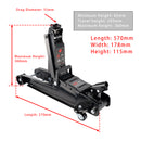 Low Profile Floor Jack 2.5 Ton (5500 lbs)  3.35"-14.17" Height Lifting Range