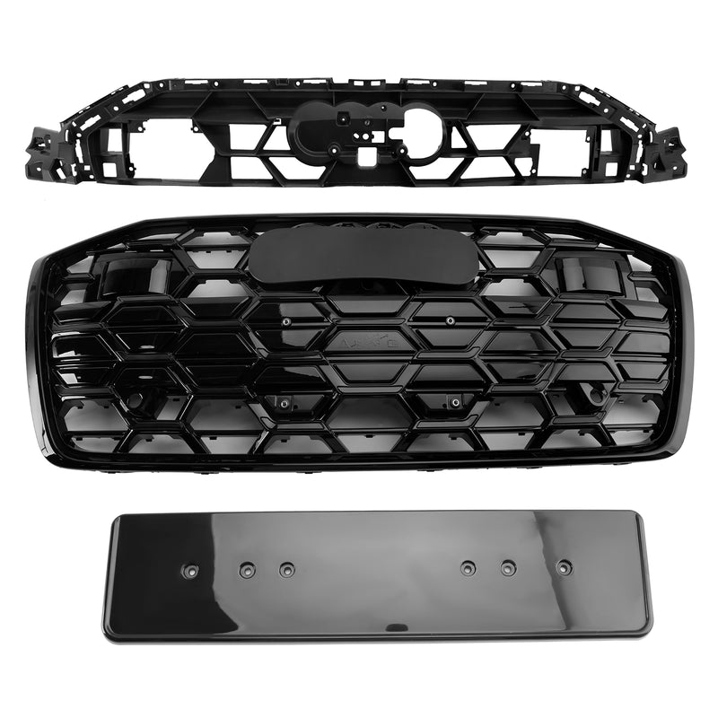 Black Front Bumper Grille Grill 4K0853651T Fit Audi A6 S6 2019-2023