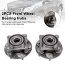 2PCS Front Wheel Bearing Hubs For Toyota Prado GRJ150 1GR-FE KDJ150 1KD-FTV