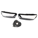 2016-2019 For Audi Q7 Pair Car Headlight Lens Cover LH+RH Lampshade Shell Glue