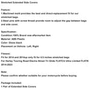 Stretched Extended Side Covers Set For Touring Road Glide King 2014-2022