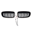 11.2009-02.2017 For BMW 5-Series F11 Touring Gloss Black Kidney Bumper Grill Grille 51137200727 51137200728