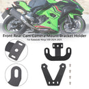 Front Rear Cam Camera Mount Bracket Holder For Kawasaki Ninja 500 2024-2025