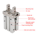 MHZ2-16D Pneumatic Parallel Air Gripper Cylinder SMC Type Bore 16mm