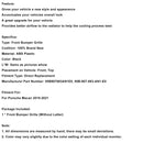 2019-2021 Porsche Macan Black Front Bumper Grill Grille 95B807683AN1E0