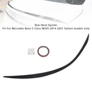 Gloss Black Rear Spoiler For Mercedes-Benz C-Class W205 14-21 AMG C63 Style