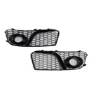 2013-2017 Audi Q5  Black Front Bumper Fog Light Grille Grill 8R0807681M