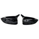 2018-2022 BMW x3/x4/ix3 2Pcs Gloss Carbon Fiber Pattern Door Wing Mirror Cover
