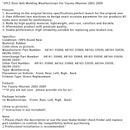 5PCS Door Belt Molding Weatherstrips For Toyota 4Runner 2003-2009