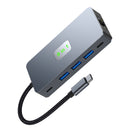 9 in 1 TYPE-C to RJ45 (Gigabit)+USB3.0*3+HDMI+USB-CS Data+PD100W+SD/TF MacBook