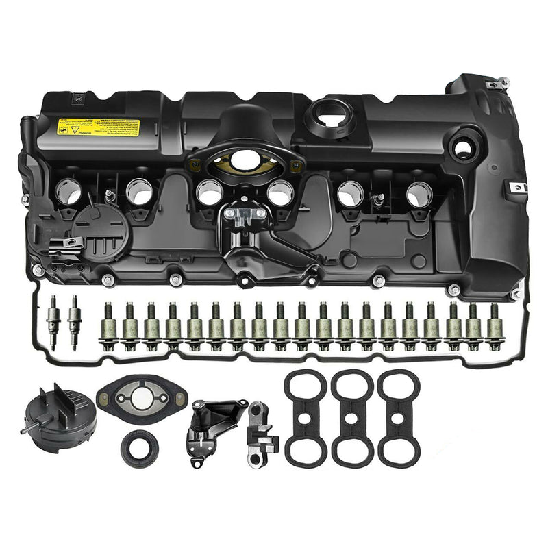 BMW X5 2007-2010 L6 3.0L Valve Cover w/ Gasket Bolts 11127552281