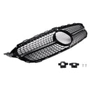 Diamond Front Grill Grille Fit Benz C-Class W205 C250 C300 C400 2015-2018