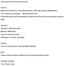 Side Frame Cover Panel Fairing For Street Triple 765 R/RS 2020-2022 Black