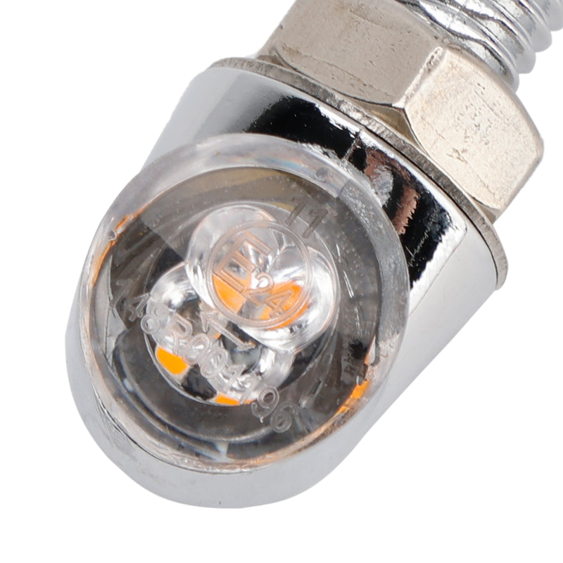 12V LED Turn Signal Indicator Light 8mm Universal Motorcycle For Honda