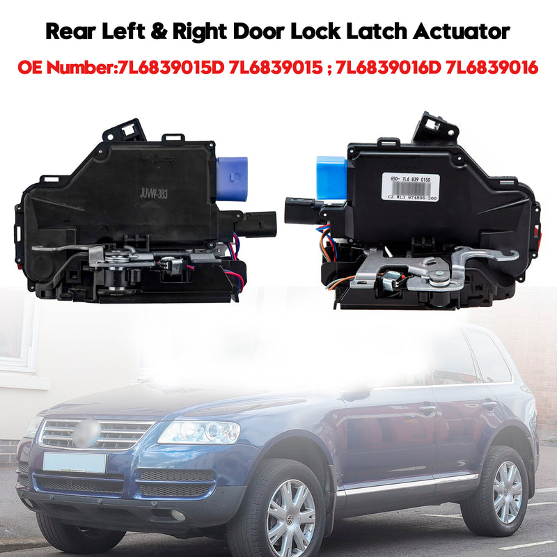 Rear Left & Right Door Lock Latch Actuator 7L6839015D For VW Touareg 2005-2010