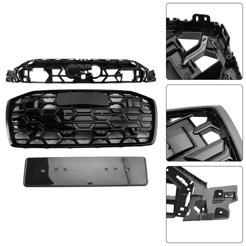 Black Front Bumper Grille Grill 4K0853651T Fit Audi A6 S6 2019-2023