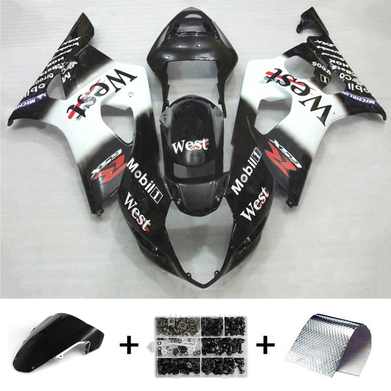 Amotopart Suzuki GSXR1000 2003-2004 K3 Fairing Kit Bodywork Plastic ABS