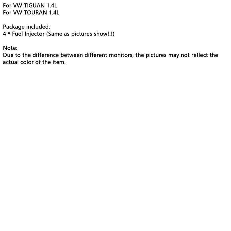 4PCS Fuel Injector 04E906036Q Fit Audi A3 Fit Seat Leon Fit Skoda Fit VW Passat