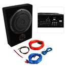 8" Car Subwoofer Under-Seat 800W Amplifier Speaker Audio Sub Woofer Slim Box AU